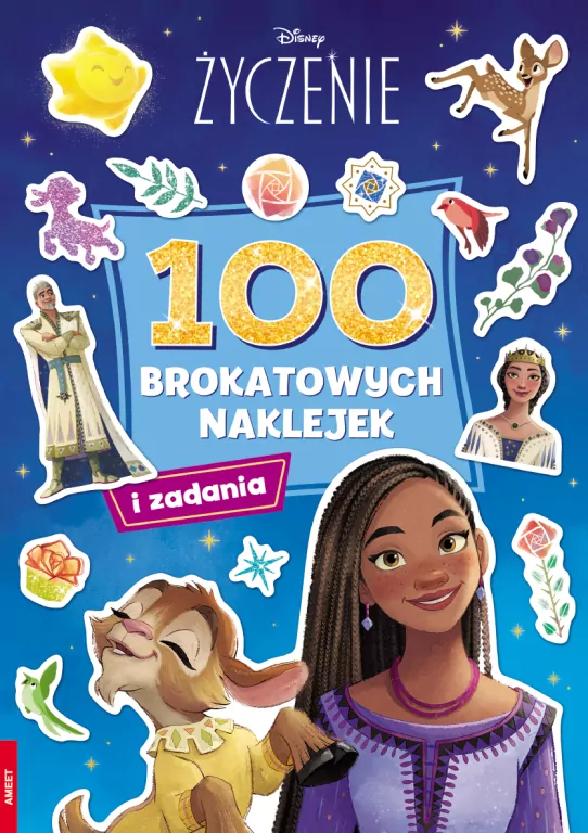 Disney Życzenie. 100 Brokatowych naklejek - tantis.pl