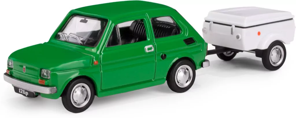 Fiat 126p + przyczepa Niewiadów Krótka zielony - tantis.pl