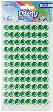 Dżety samoprzylepne. Zielone 8mm, 88 sztuk - tantis.pl