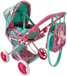 Wózek dla lalek głęboki z torbą