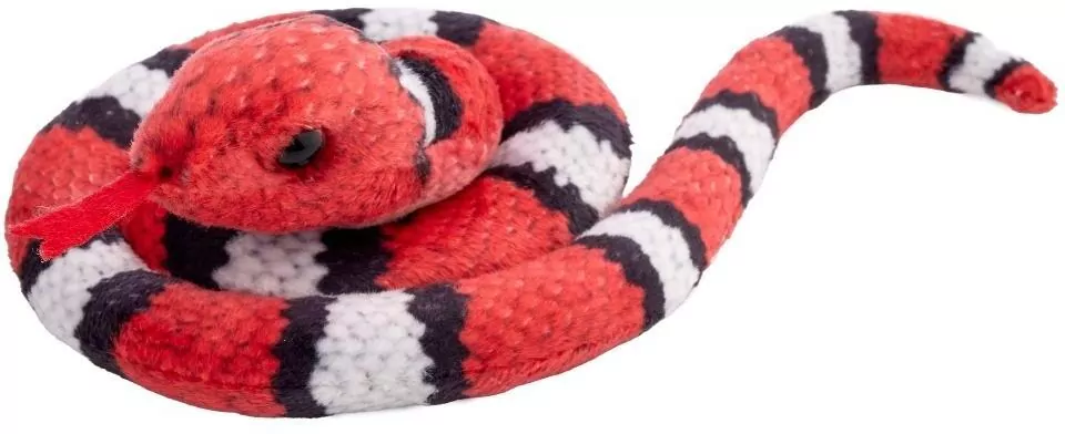 Wąż zwinięty czerwono-biały 50 cm - tantis.pl