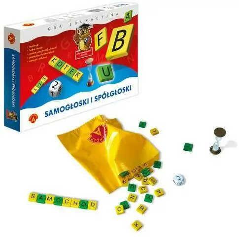 Samogłoski i spółgłoski. Gra edukacyjna - tantis.pl