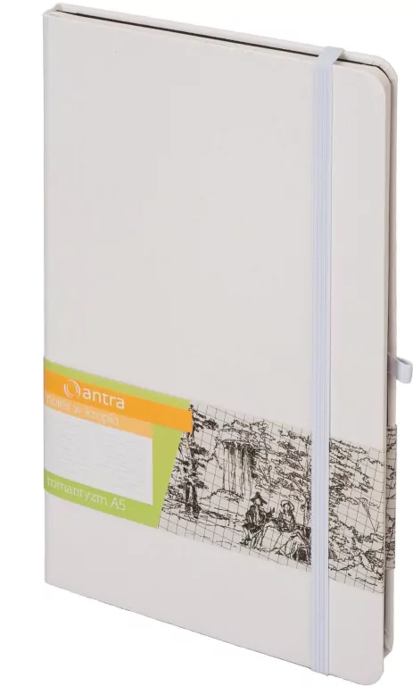 Notes A5 Kropki Romantyzm Biały ANTRA - tantis.pl