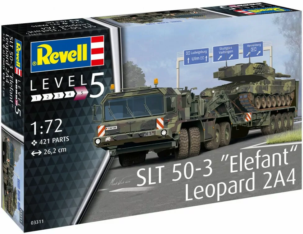 Model plastikowy SLT 50-3 Elefant + Leopard 2A4 - tantis.pl