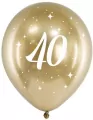 Balony Glossy 40-stka 30cm złote 6szt - tantis.pl