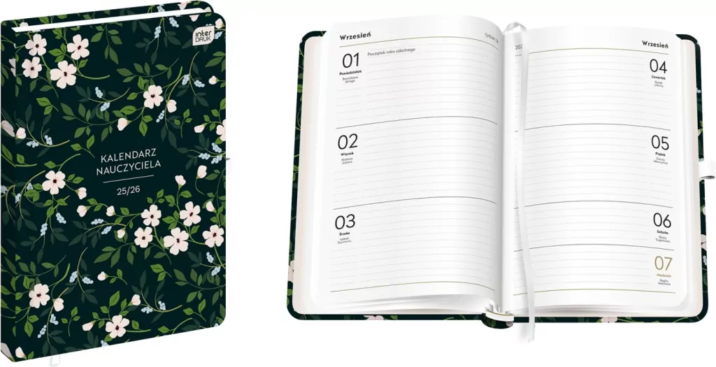 Kalendarz nauczyciela Flower 2025/2026. A5/192K - tantis.pl