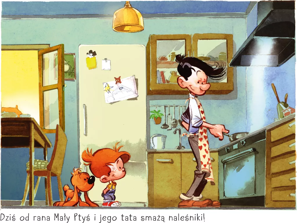 Smażenie naleśników. Mały Ptyś i Bill. Mój pierwszy komiks 5+. Tom 1 - tantis.pl