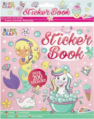 Książeczka z naklejkami 9 arkuszy 21x21cm