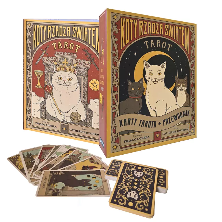 Tarot: Koty rządzą światem. Karty + przewodnik - tantis.pl