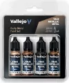 Vallejo: 77.269 - True Metallic Metal - Rusty Metal Paint Set (4) - tantis.pl