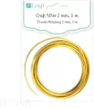 Drucik metalowy złoty 2mm 5m - tantis.pl