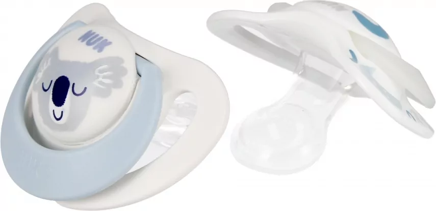 NUK. Star Day & Night. Smoczki. 0-6 miesięcy. Koala i noc - tantis.pl