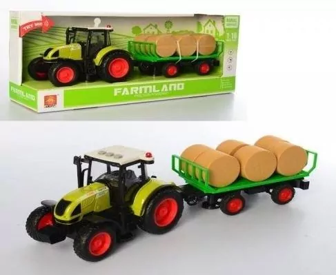 Traktor z naczepą. Zabawka. Maksik - tantis.pl