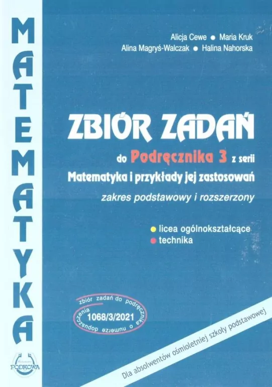 Matematyka i przykłady jej zastosowań. Zbiór zadań. 3 LO - tantis.pl