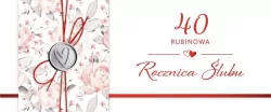 Karnet Rocznica Ślubu 40