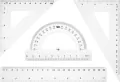 Zestaw geometryczny Linijka 20cm - tantis.pl