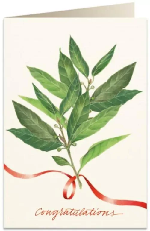 Karnet B6 + koperta: Gratulacje Liście - tantis.pl