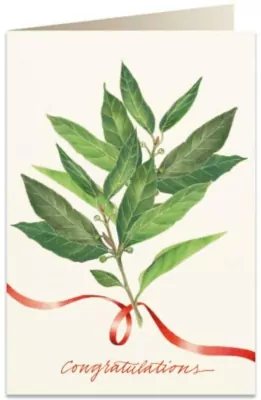 Karnet B6 + koperta: Gratulacje Liście