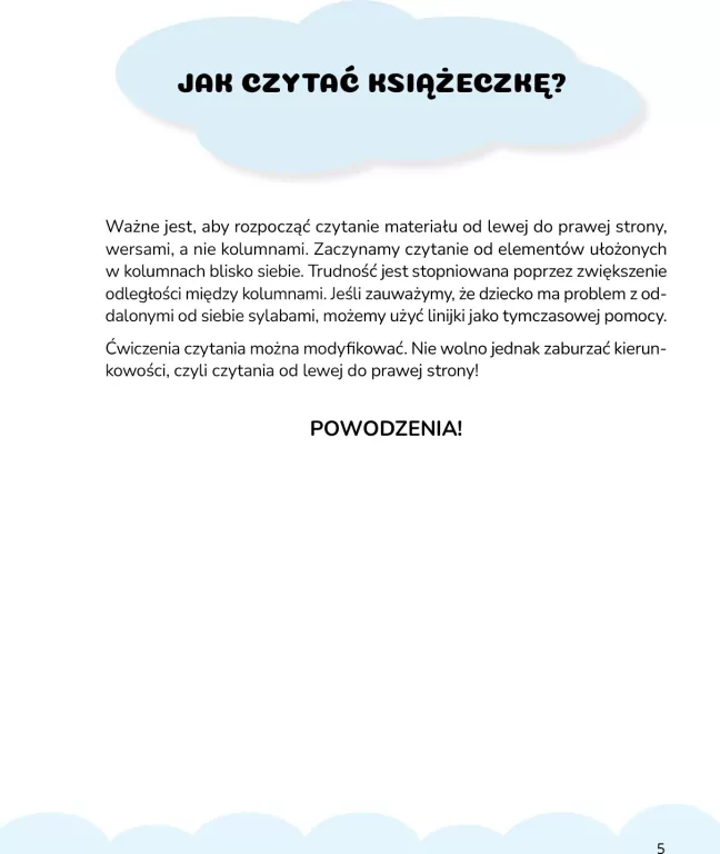 Książeczka sakkadowa do nauki czytania i ćwiczeń.. - tantis.pl