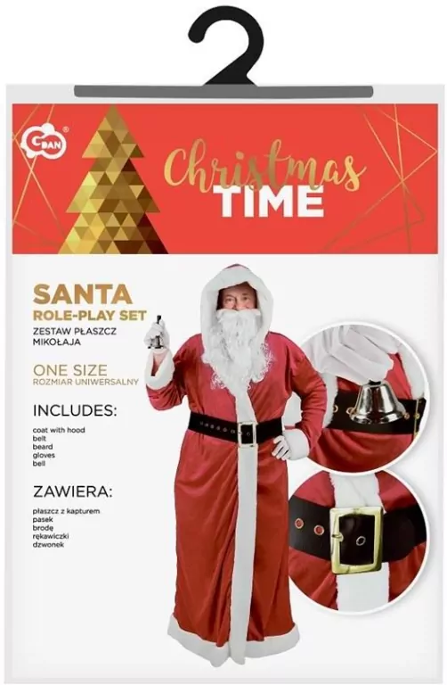 Strój Mikołaja welurowy rozm. uniwersalny - tantis.pl