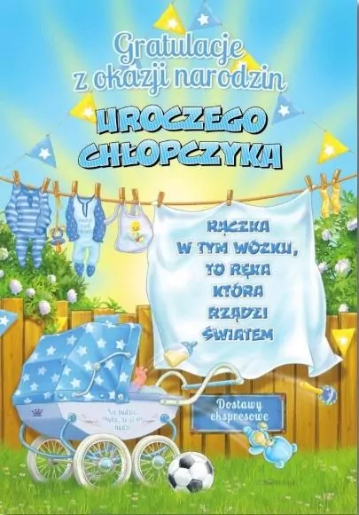 Kartka okolicznościowa: Narodziny - tantis.pl