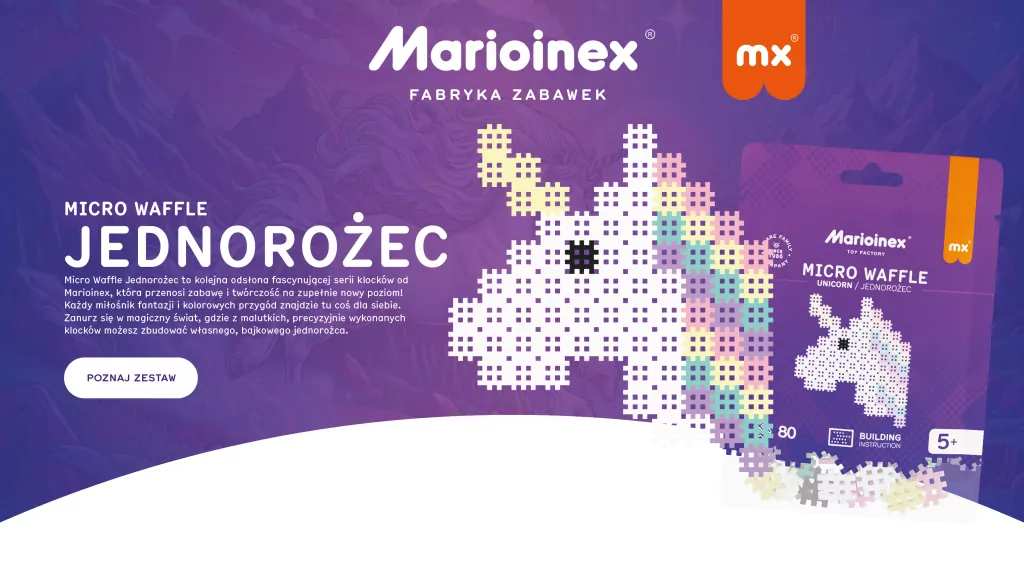 Micro Waffle 80. Jednorożec - tantis.pl