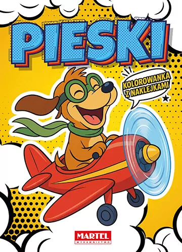 Kolorowanka komiksowa Pieski z naklejkami - tantis.pl