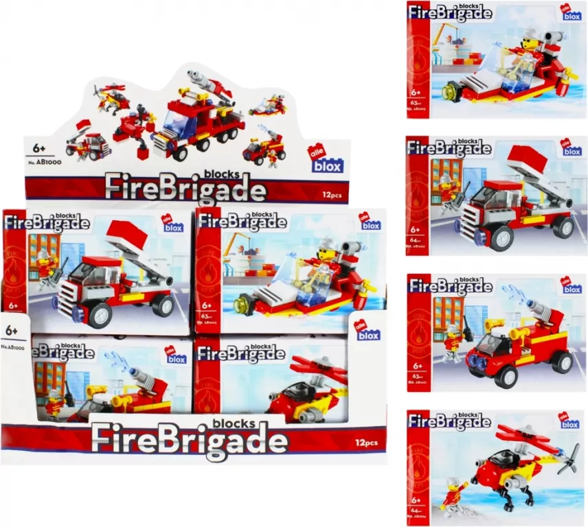 Klocki konstrukcyjne. Straż mix - tantis.pl