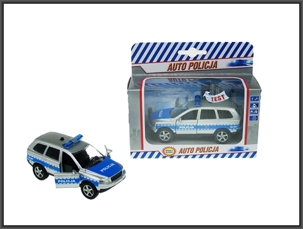 Auto Policja 11 cm z dźwiękiem - tantis.pl