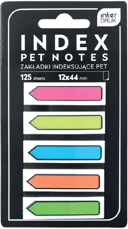 Zakładki indeksujące Pet Strzałki Neon - tantis.pl