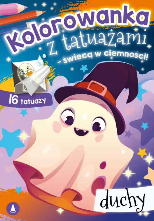 Kolorowanka z tatuażami. Duchy - tantis.pl