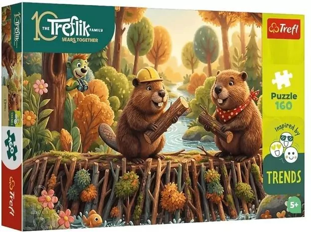 Puzzle 160 Trefliki - U bobra TREFL - tantis.pl