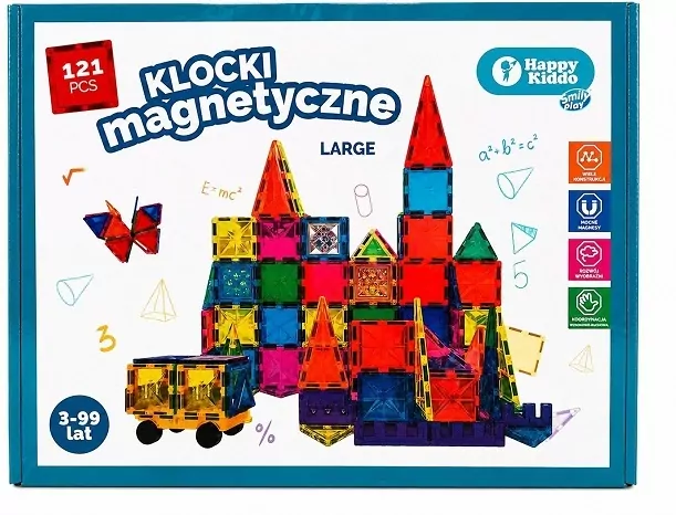 Klocki magnetyczne 121el - tantis.pl