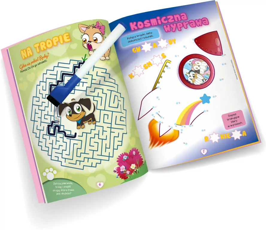 Chi chi Love. Fantastyczne zabawy. Zadania do ścierania cz.1 - tantis.pl