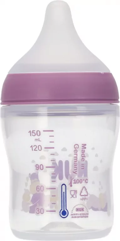 NUK. Butelka z silikonowym smoczkiem. 150 ml. Hippo - tantis.pl