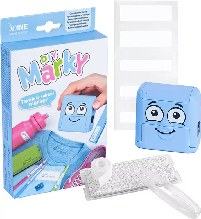 Pieczątka Drukarenka Diy Marky do odzieży niebieska - tantis.pl