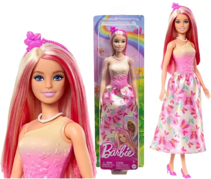 Barbie Księżniczka w różowym stroju - tantis.pl