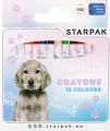 Kredki woskowe 12 kolorów Doggy - tantis.pl