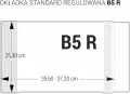 Okładka standard B5 - 253 regul bezbarwna (25szt) - tantis.pl