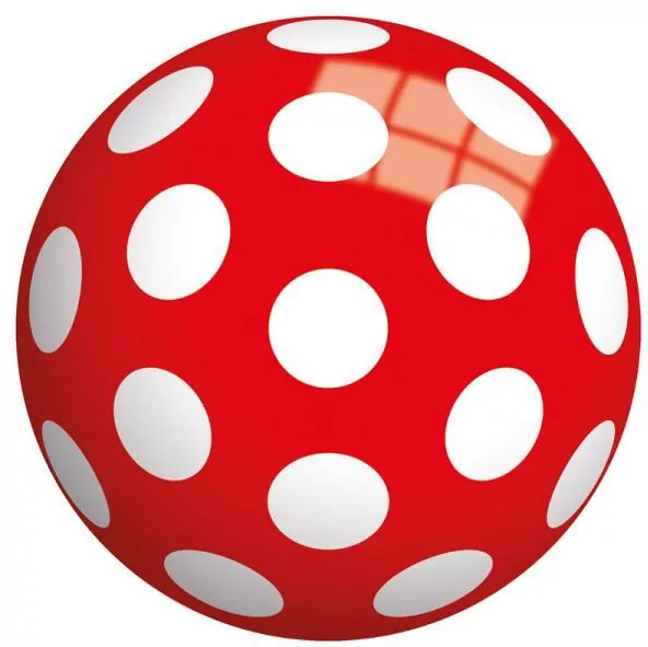 Piłka perłowa Kropki 23 cm - tantis.pl