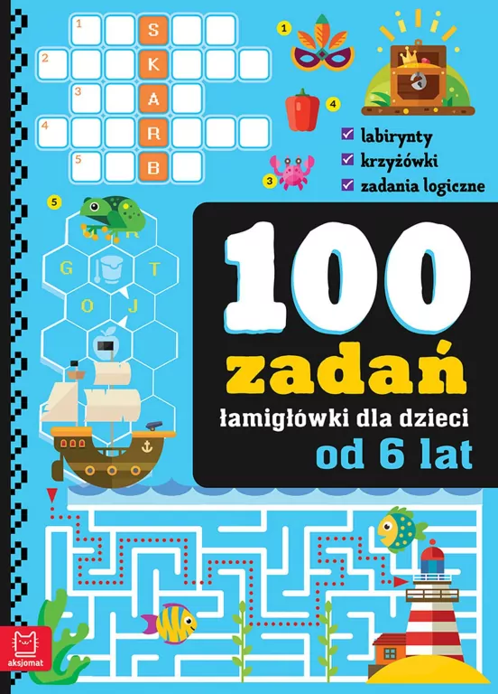 100 zadań - łamigłówki dla dzieci od 6 lat - tantis.pl