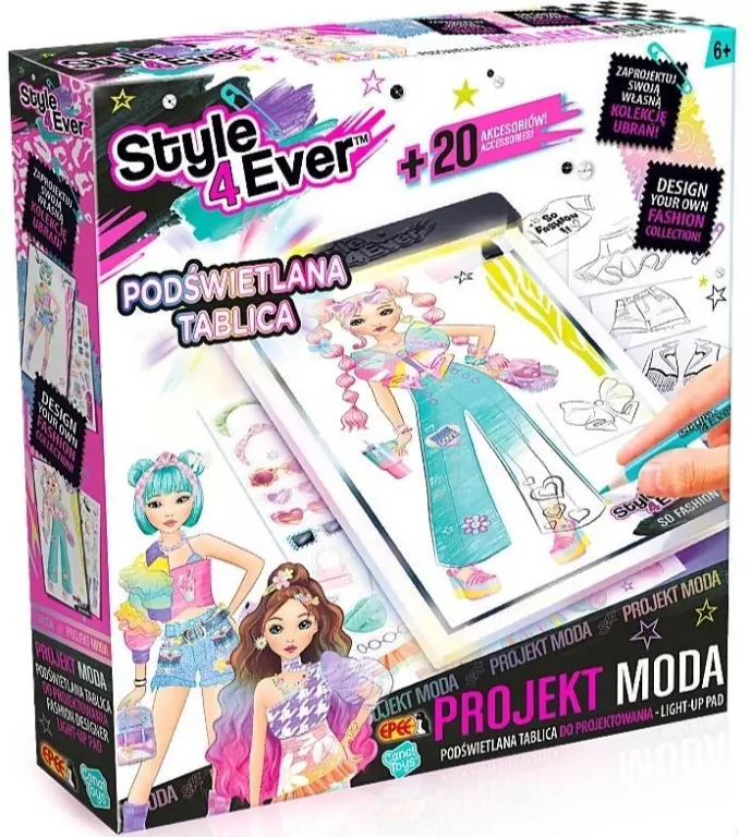 Projekt Moda. Podświetlana tablica do projektowania - tantis.pl