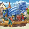 Ravensburger. Puzzle 3x49. Duże pojazdy budowlane - tantis.pl