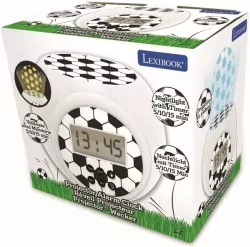 Budzik z projektorem i timerem. Piłka nożna