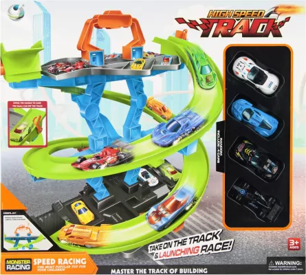 Tor samochodowy z akcesoriami metalowymi