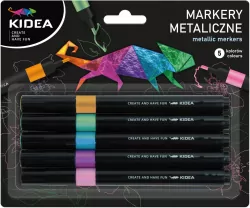 Markery metaliczne 5 kolorów KIDEA