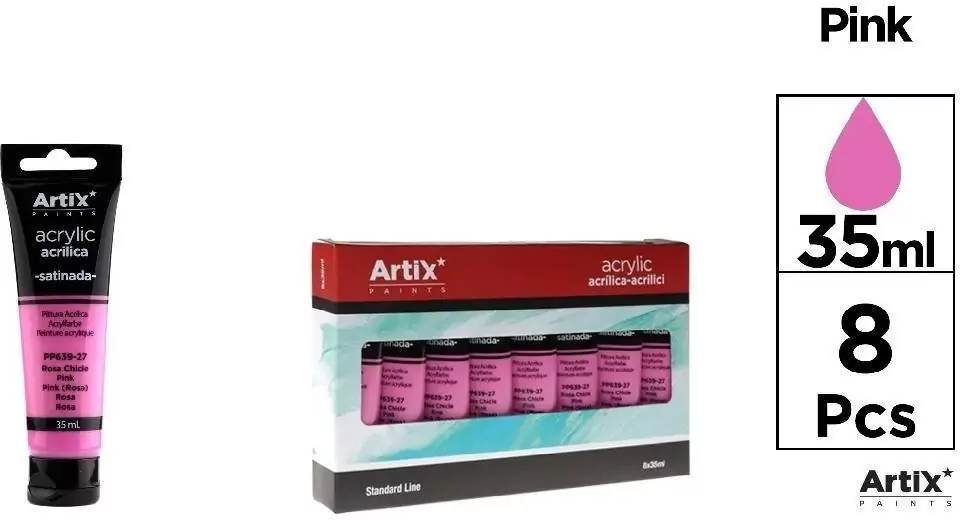 Farba akrylowa różowa 35ml - tantis.pl