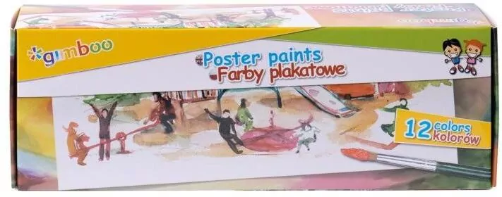 Farby plakatowe 20ml 12 kolorów - tantis.pl