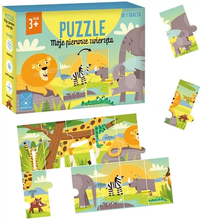 Kangur. Puzzle. Moje pierwsze zwierzęta - tantis.pl