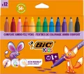 BIC. Flamastry Kids Comford Jumbo, 12 kolorów - tantis.pl